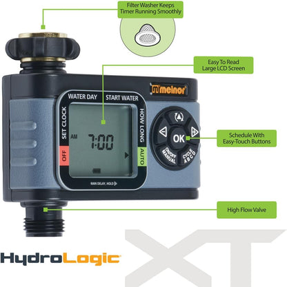 73280 Digital Water Electronic Hose Timer, 4 Zone, Black/Gray