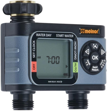 73280 Digital Water Electronic Hose Timer, 4 Zone, Black/Gray