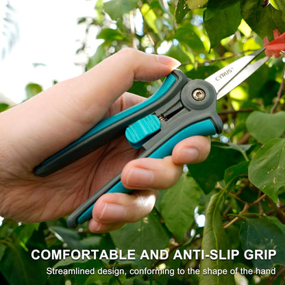 6 Inch Micro Tip Pruning Snips Stainless Steel Floral Bonsai Shears