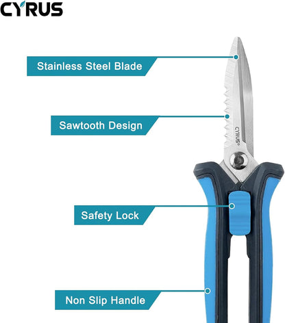 6 Inch Micro Tip Pruning Snips Stainless Steel Floral Bonsai Shears