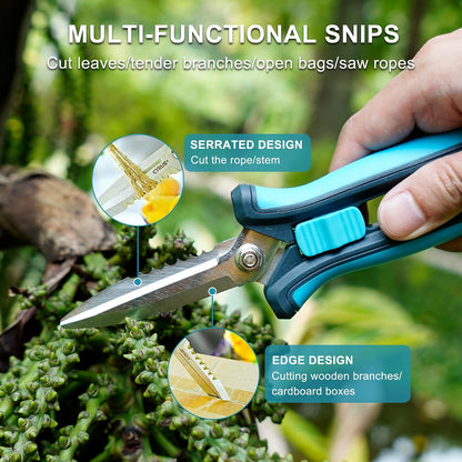 6 Inch Micro Tip Pruning Snips Stainless Steel Floral Bonsai Shears