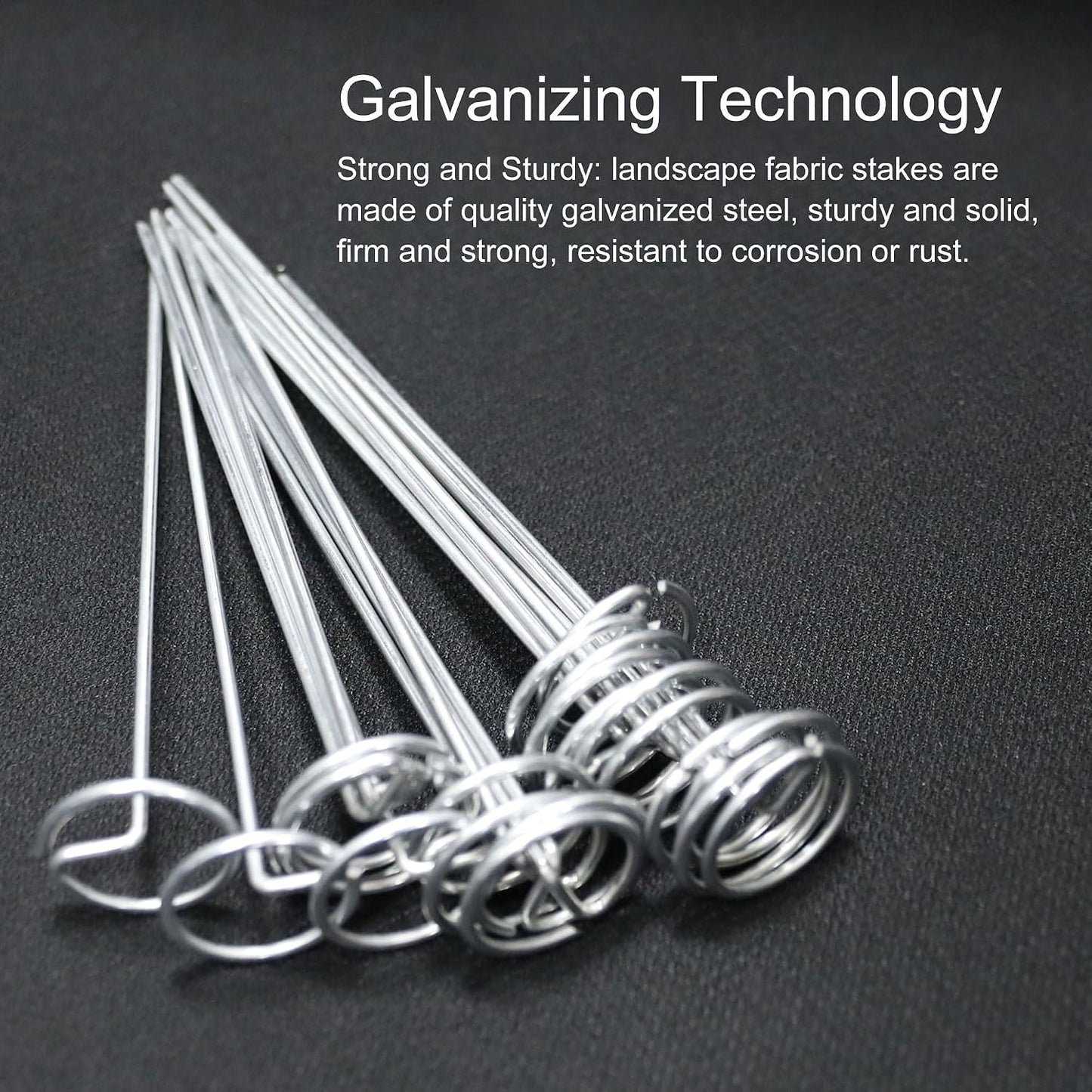 120 Pcs Garden Landscape Staples - 12 Gauge Circle Top Landscape Pins - 6 Inch Galvanized Landscape Pins Garden Stakes with 1Pc Nail Lifter for Securing Yard Garden Lawn Fabric Weed Barrier