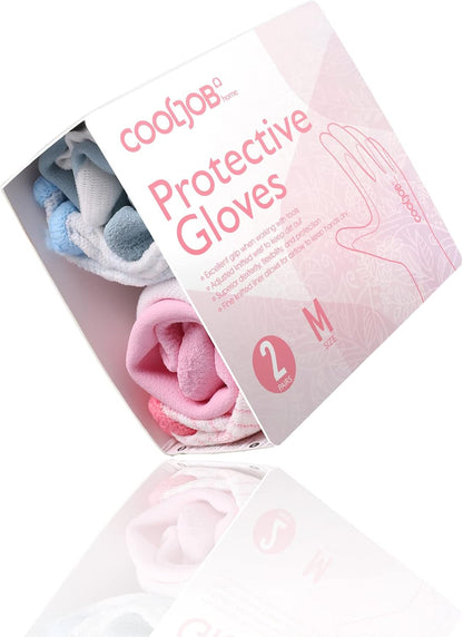 6 Pairs Gardening Gloves for Women, Breathable Rubber Coated, M