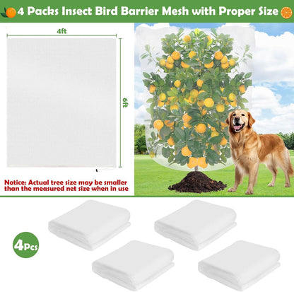 4Ft x 6Ft Blueberry Bush Netting Cover,Bird Netting for Blueberry Bushes