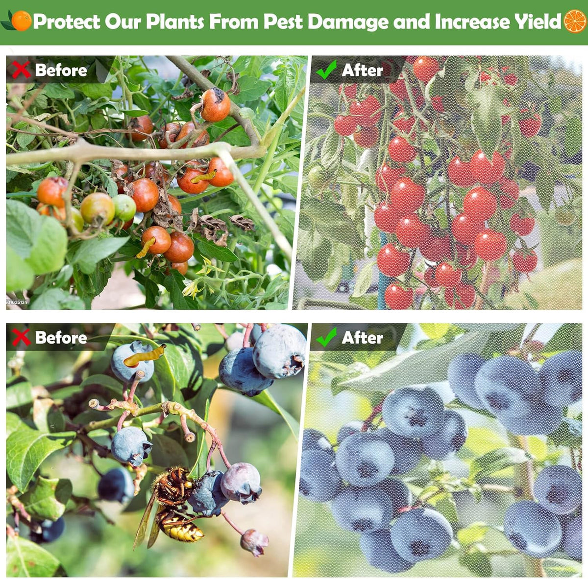 4Ft x 6Ft Blueberry Bush Netting Cover,Bird Netting for Blueberry Bushes