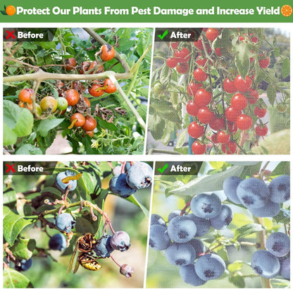 4Ft x 6Ft Blueberry Bush Netting Cover,Bird Netting for Blueberry Bushes