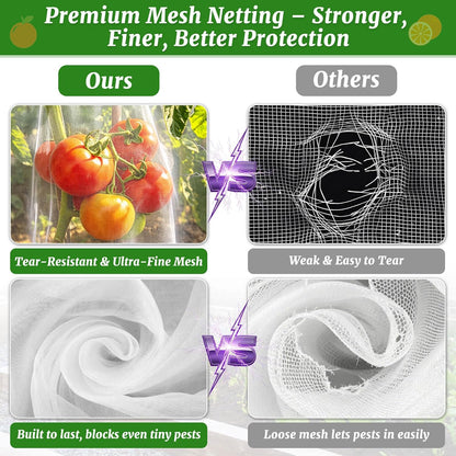 4Ft x 6Ft Blueberry Bush Netting Cover,Bird Netting for Blueberry Bushes