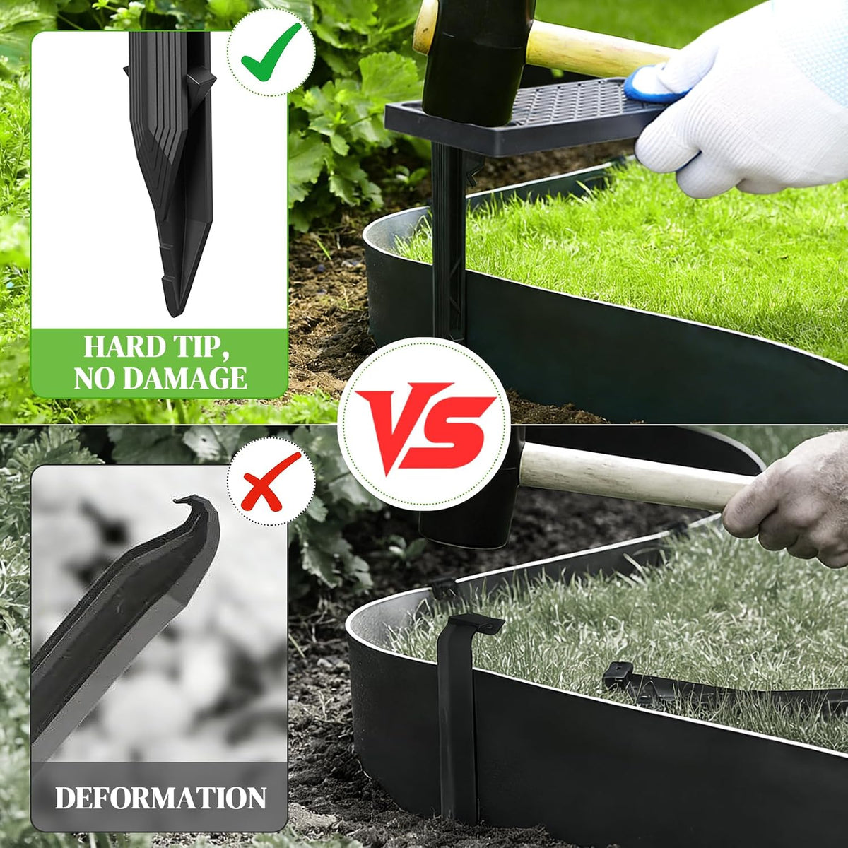 20 Pack Tents Stakes, Garden Stakes, Landscape Edging Stakes
