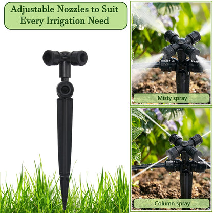 50FT Drip Irrigation System Kit, Garden Watering System