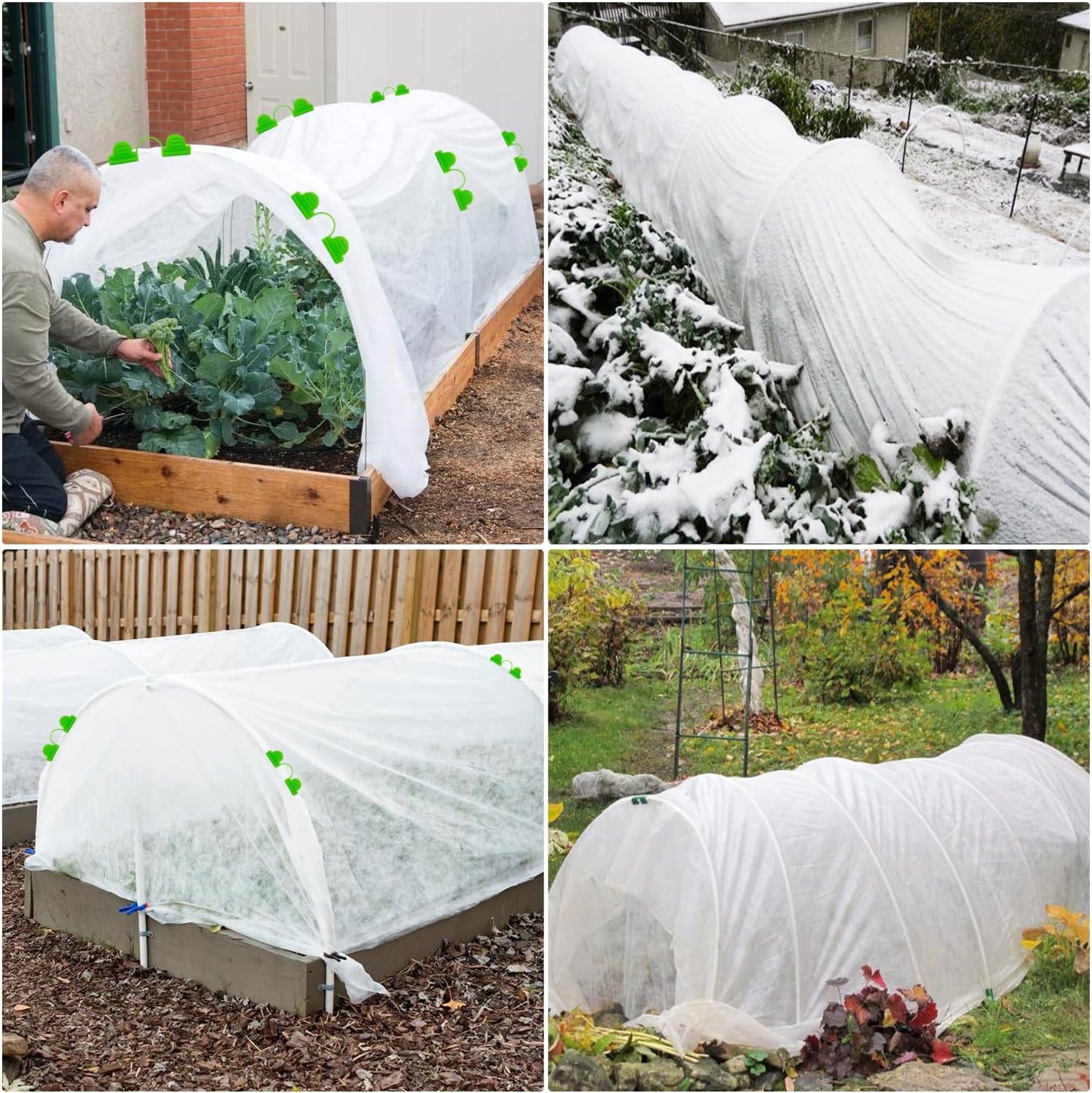 Plant Covers Freeze Protection, 10ft x 30ft 1.0oz/yd² Reusable Floating Row Cover, Frost Cloth for Outdoor Plants, Breathable Frost Blanket for Winter Cold Weather & Pest Protection