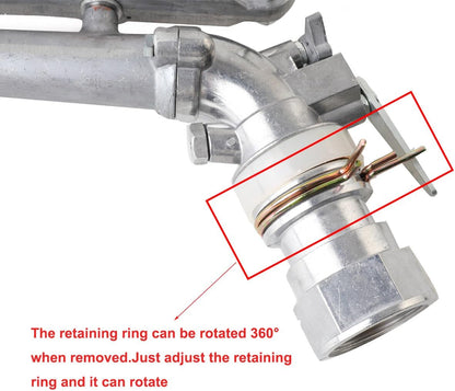 360 Degree Adjustable Sprinkler Gun 2Pcs, Large-Scale Industrial Sprinkler Irrigation Spray Gun Impact Spray for Farms Orchards Tea Gardens Forestry Wheat 1 Inch