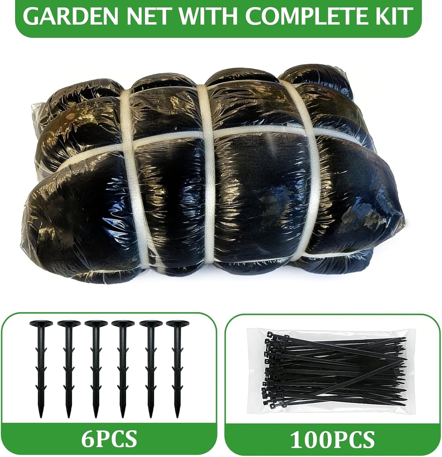 Heavy Duty Bird Netting for Chicken Coop 25x100FT, 1'' Garden Net
