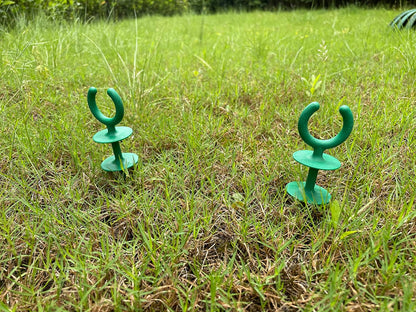 20 Pcs Green Garden Hose Guide Stakes