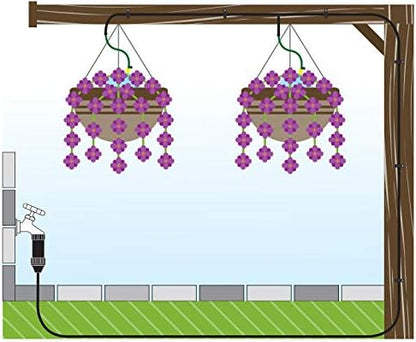 56311 Hanging Basket Drip Irrigation Drip Watering Kit with Flex Misters