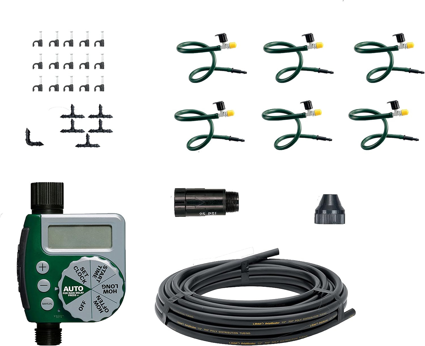 56311 Hanging Basket Drip Irrigation Drip Watering Kit with Flex Misters