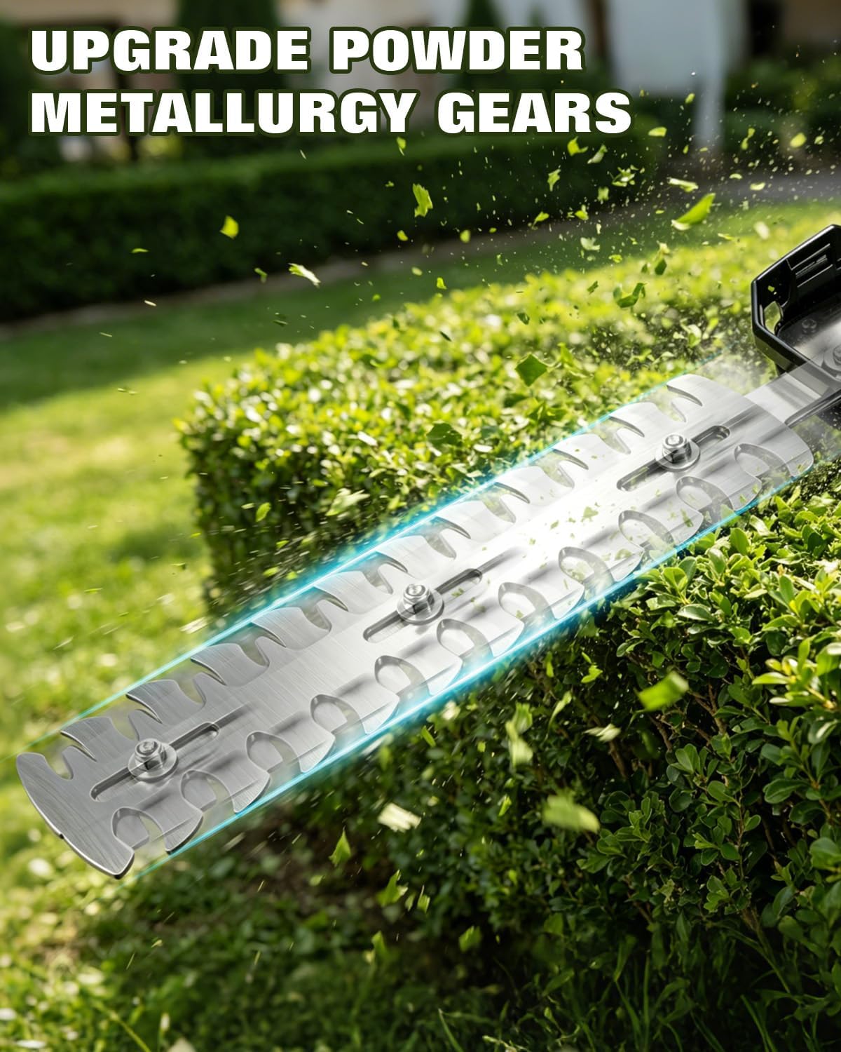 Cordless Hedge Trimmer,Cordless Grass Shears,2-in-1 Bush Trimmer,Cordless Grass Shear Bush Trimmer& Shrubbery Trimmer,Hedge Shear with 2 PCS Rechargeable Battery and Charger for Garden, Lawn.