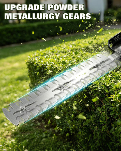 Cordless Hedge Trimmer,Cordless Grass Shears,2-in-1 Bush Trimmer,Cordless Grass Shear Bush Trimmer& Shrubbery Trimmer,Hedge Shear with 2 PCS Rechargeable Battery and Charger for Garden, Lawn.