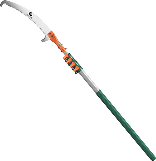 Tree Pruner Pole Saw Manual Extendable Long Tree Pruner Extendable，Pole Pruning Saw 18ft