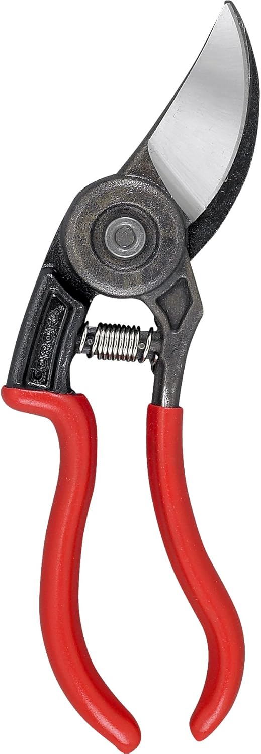 Corona BP 3640 Forged Steel ErgoACTION Angled Bypass Hand Pruner - 3/4 inch Cut Capacity Stem and Branch Garden Shears, Red
