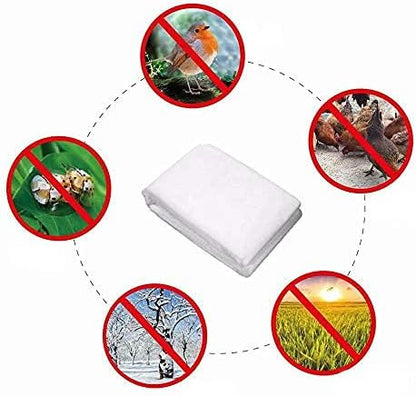 Plant Covers Freeze Protection H48 x55 0.9oz Plant Frost Protection Covers Plant Protection Winter Cover Drawstring Bags Cold Frost Blanket,White - Colors A