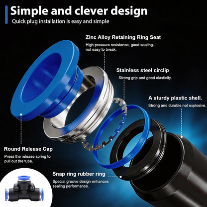 50FT 5/16 inch 360° Adjustable Drip Irrigation Kits Automatic Garden Watering Misting Atomizing System with 16pcs Bendable Nozzles for Yard, Lawn, Plant, Greenhouse, Garden(5/16 inch Hose)