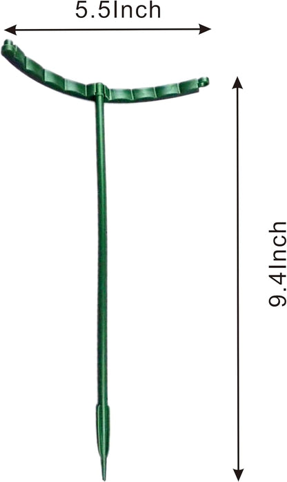 Plastic Plant Support Stakes, Large DIY Plant Support Ring Plant Support Cage, Garden Flower Support for Tomato,Monstera, Peony, Hydrangea, Climbing Plants Indoor Outdoor (Green, 10 Pack)