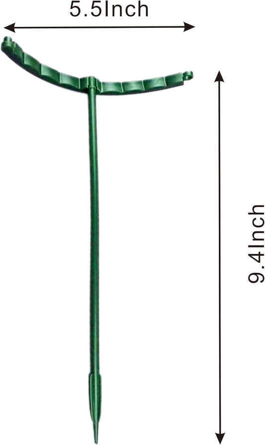 Plastic Plant Support Stakes, Large DIY Plant Support Ring Plant Support Cage, Garden Flower Support for Tomato,Monstera, Peony, Hydrangea, Climbing Plants Indoor Outdoor (Green, 10 Pack)