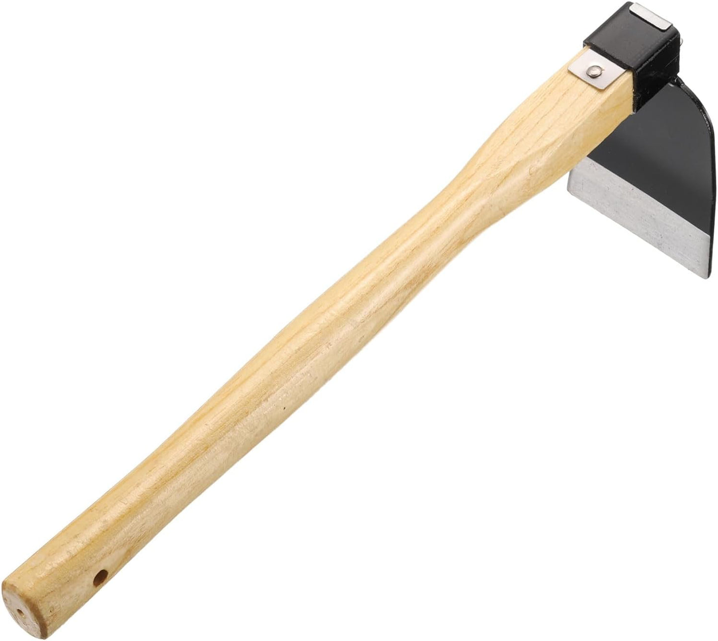 Garden Hoe 15" x 3.94" Steel Hoe Garden Tool Anti-Rust with Non-Slip Wooden Handle Edger Weeder Shovel for Backyard Loosening Farm Planting Weeding