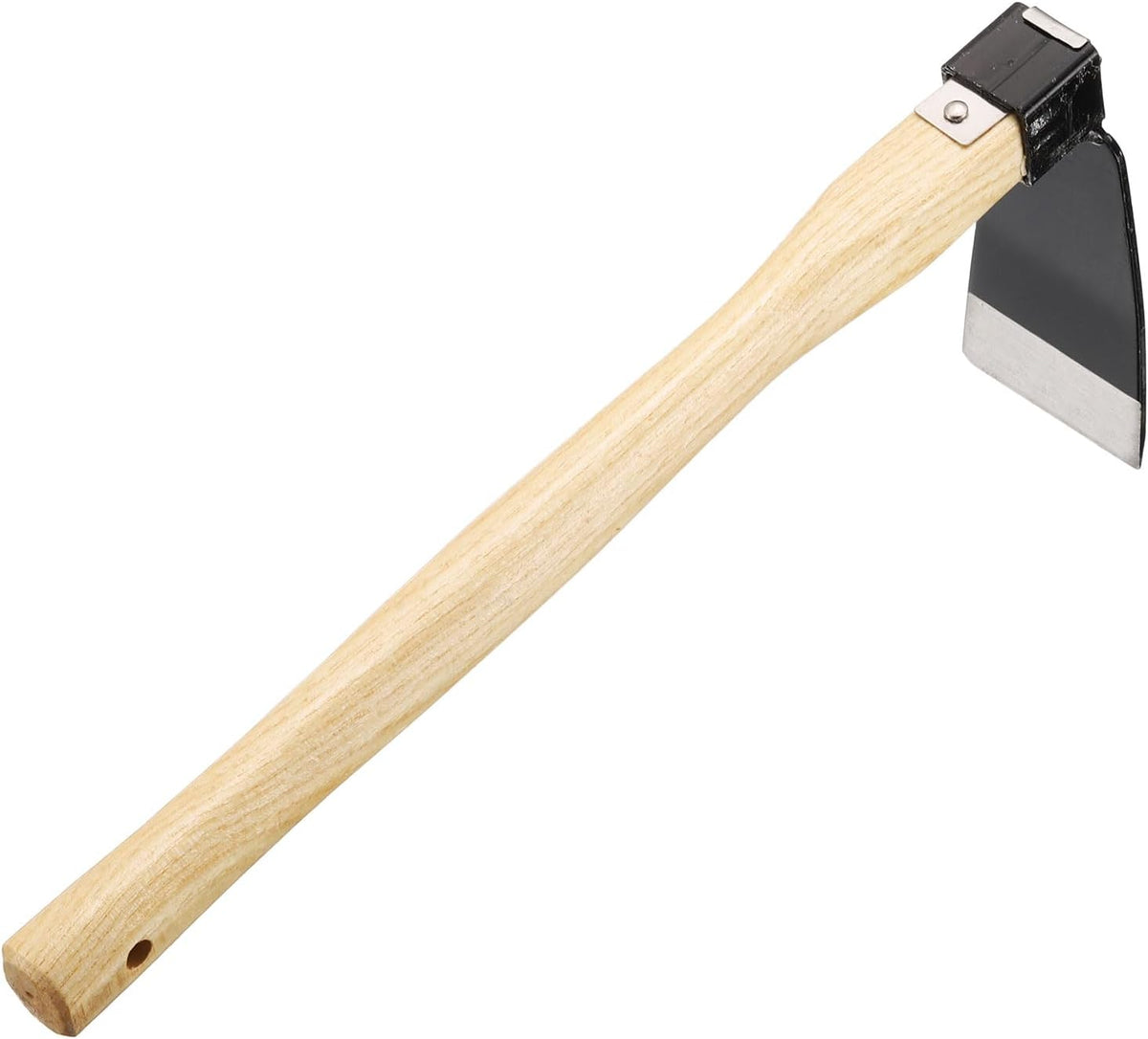 Garden Hoe 15" x 3.94" Steel Hoe Garden Tool Anti-Rust with Non-Slip Wooden Handle Edger Weeder Shovel for Backyard Loosening Farm Planting Weeding