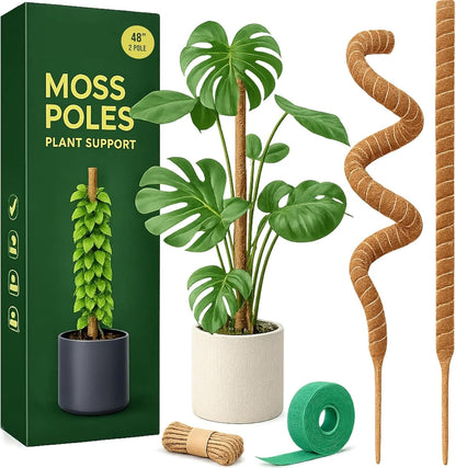 Craft911 29" Moss Pole Monstera Plant Support, Indoor Plant Stakes