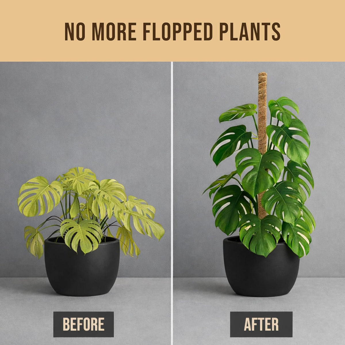 Craft911 29" Moss Pole Monstera Plant Support, Indoor Plant Stakes