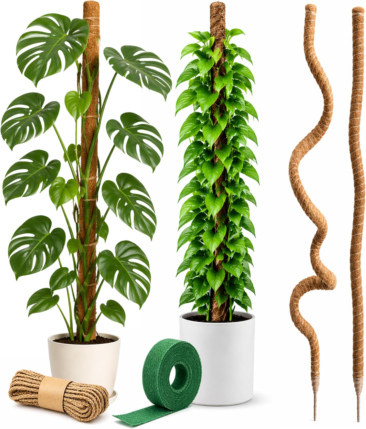 Craft911 29" Moss Pole Monstera Plant Support, Indoor Plant Stakes