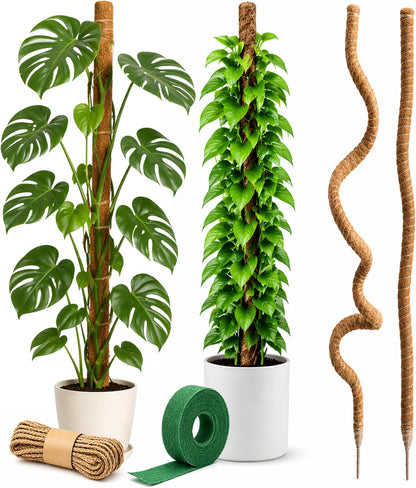 Craft911 29" Moss Pole Monstera Plant Support, Indoor Plant Stakes