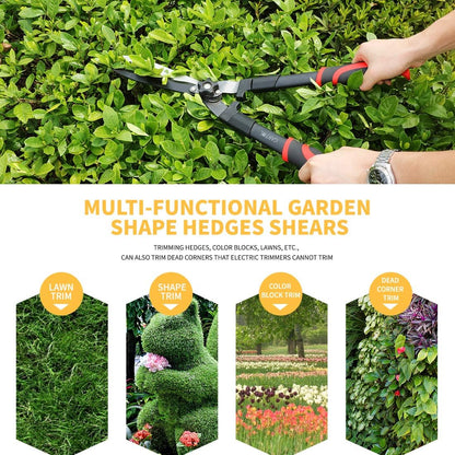 23" Heavy Duty Hedge Shears, 9" Wavy Blade Clippers