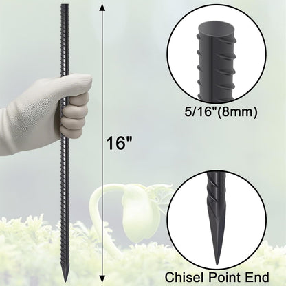 Straight Rebar Stakes 24 Inch Ground Concrete Form Stakes Heavy Duty