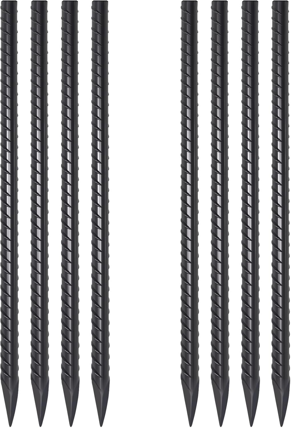 Straight Rebar Stakes 24 Inch Ground Concrete Form Stakes Heavy Duty