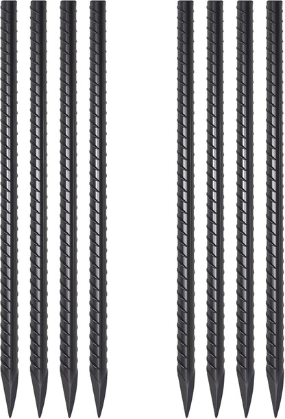 Straight Rebar Stakes 24 Inch Ground Concrete Form Stakes Heavy Duty