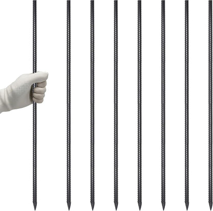 Straight Rebar Stakes 24 Inch Ground Concrete Form Stakes Heavy Duty