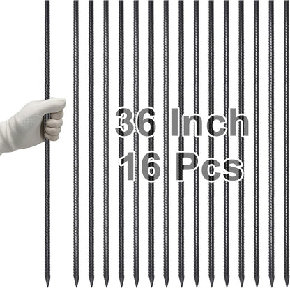 Straight Rebar Stakes 24 Inch Ground Concrete Form Stakes Heavy Duty