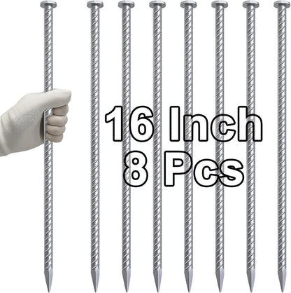Straight Rebar Stakes 24 Inch Ground Concrete Form Stakes Heavy Duty