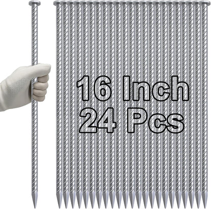 Straight Rebar Stakes 24 Inch Ground Concrete Form Stakes Heavy Duty