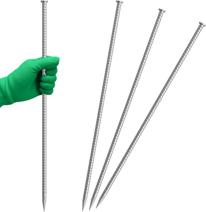 Straight Rebar Stakes 24 Inch Ground Concrete Form Stakes Heavy Duty