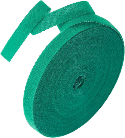 1 roll Garden Tie Green Tape Twist Ties for Plants Tomato Plant Support for Effective Growing for Climbing Plants,Reusable Adjustable Garden Plant Ties Gardening Strap