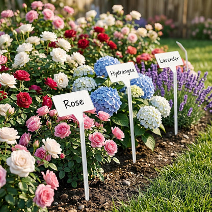 Outdoor Plastic Plant Labels 30 Pack 11.8 inch Outdoor