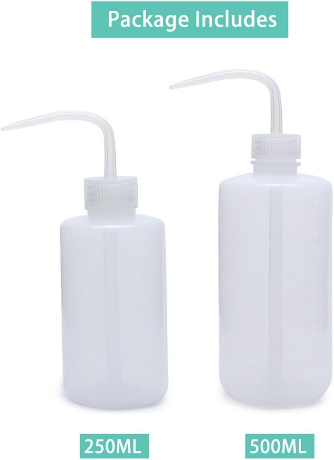 2 Pack Squeeze Succulent Watering Bottle, 250ML & 500ML Waterer Can