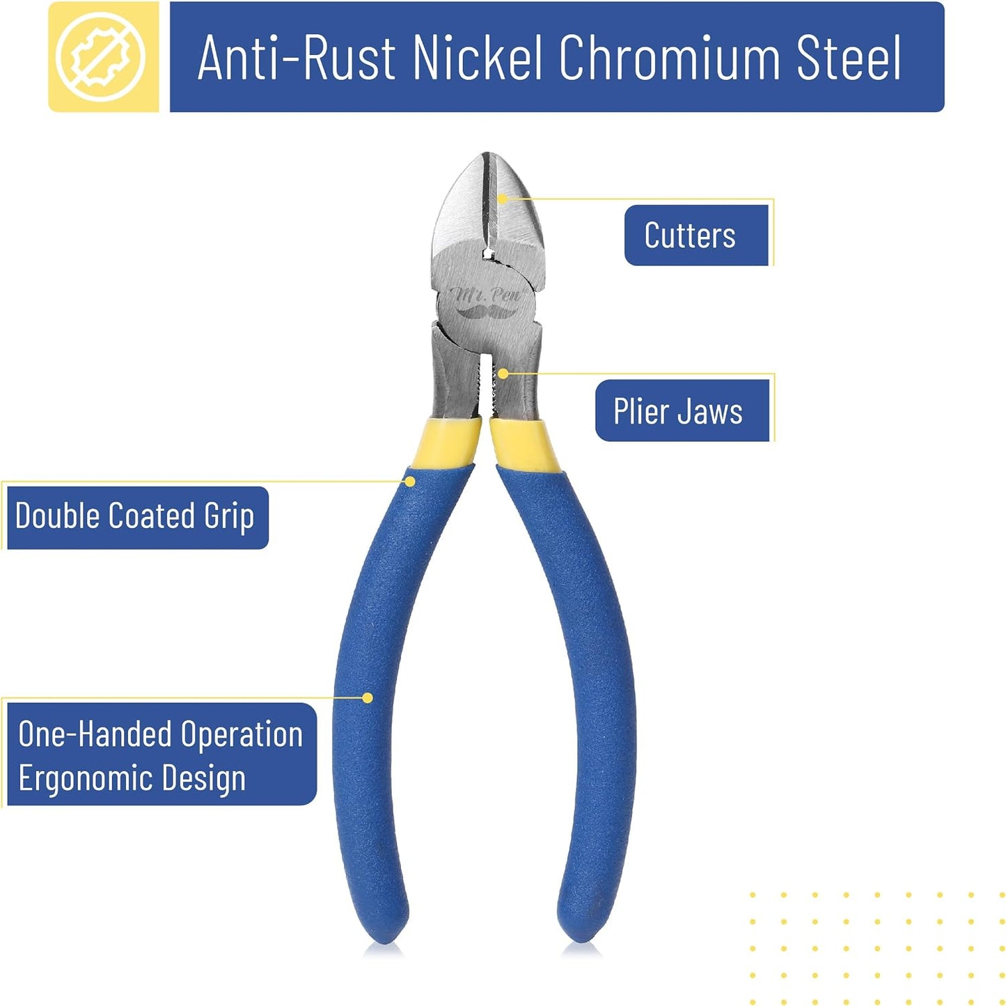 Wire Cutter, 6 Inch, Wire Cutters, Diagonal Wire Cutters