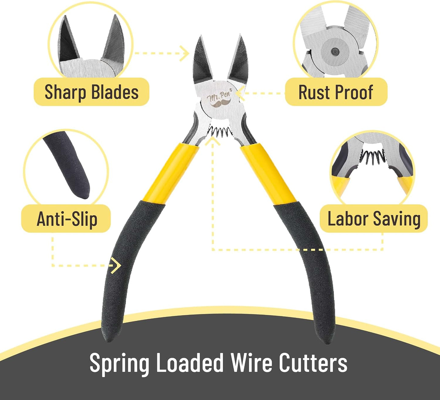 Wire Cutter, 6 Inch, Wire Cutters, Diagonal Wire Cutters