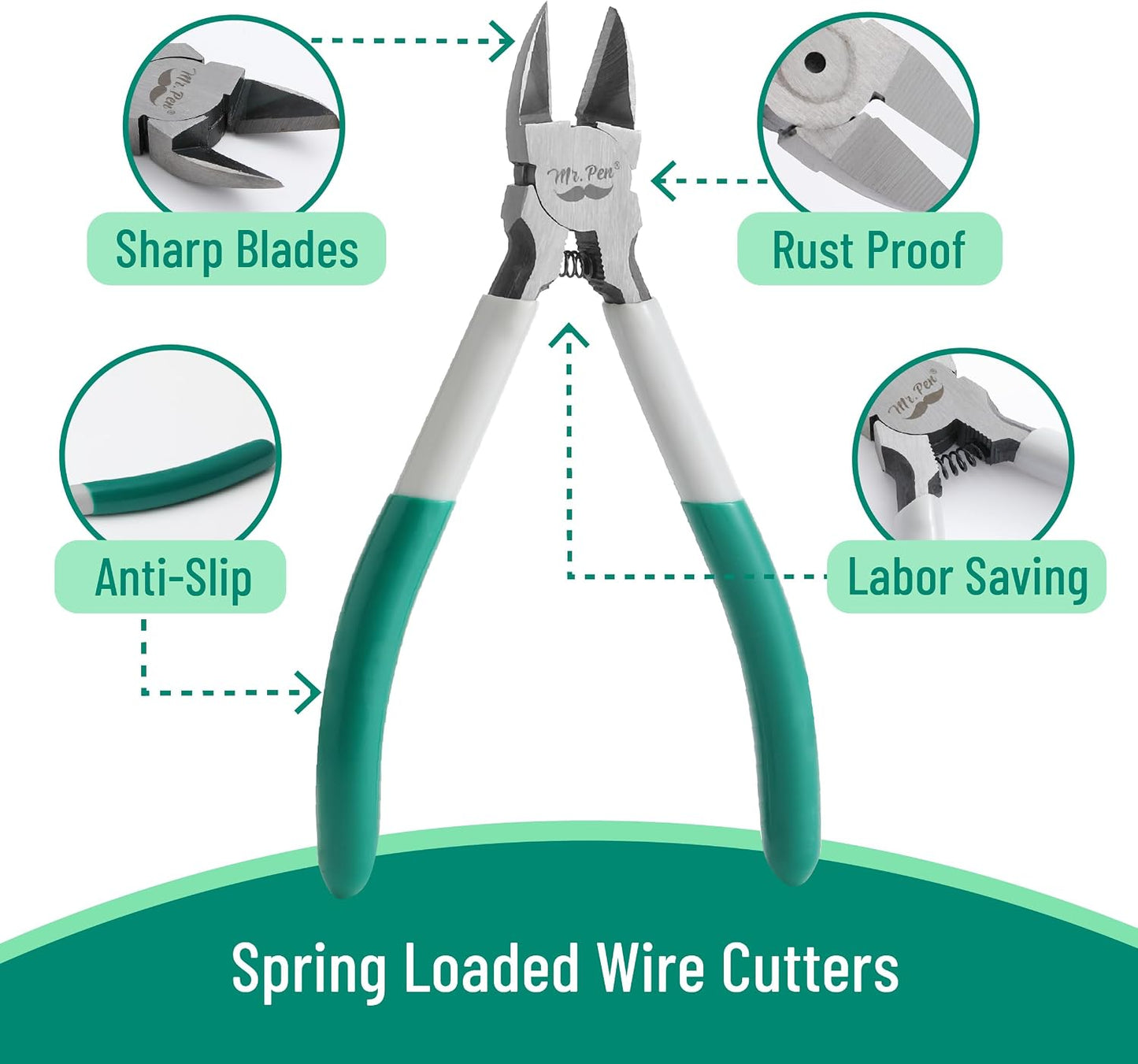 Wire Cutter, 6 Inch, Wire Cutters, Diagonal Wire Cutters