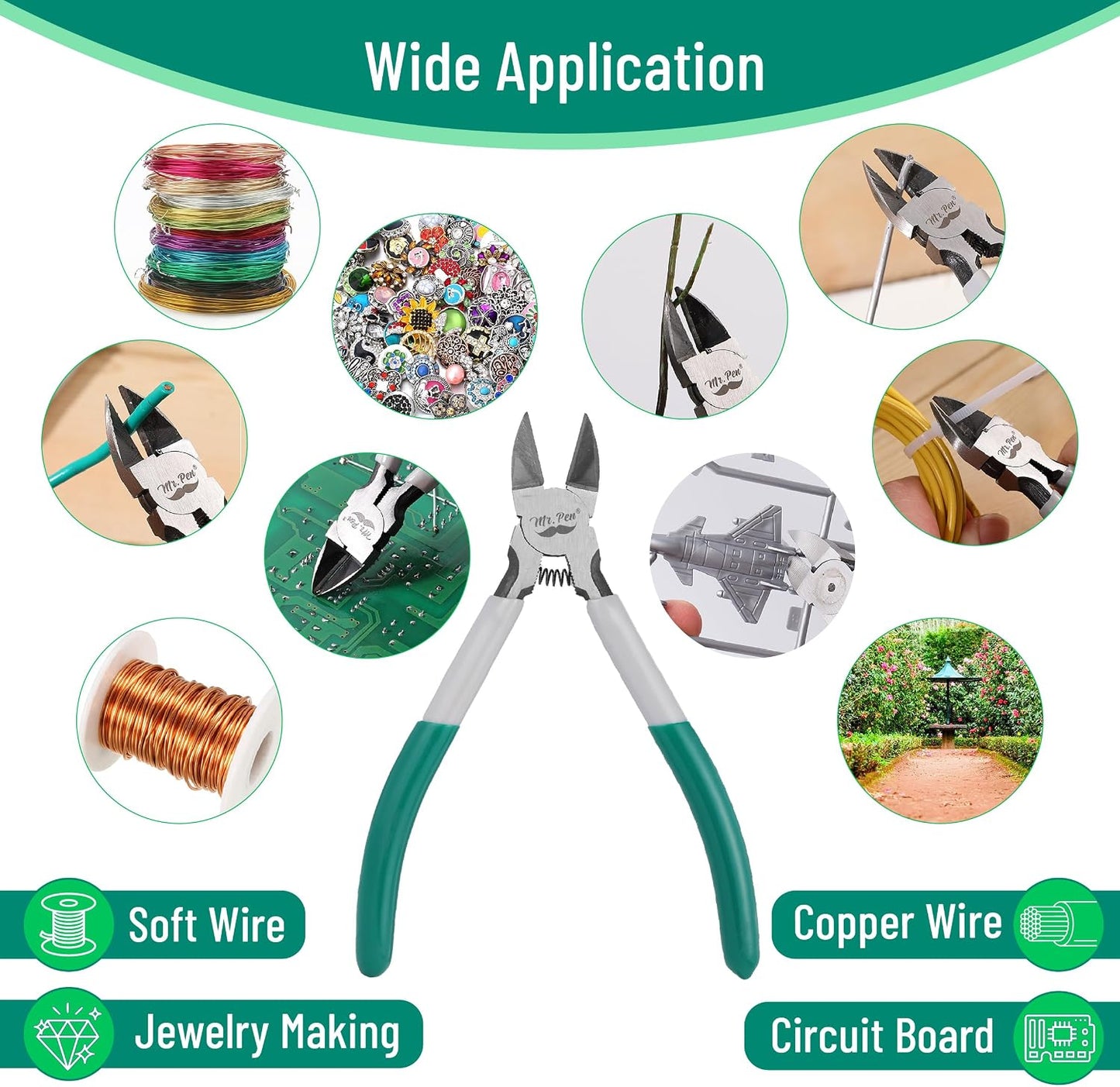 Wire Cutter, 6 Inch, Wire Cutters, Diagonal Wire Cutters