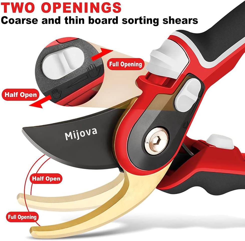 Garden Shears, Heavy Duty Garden Pruning Shears, Sharp Gardening Scissors